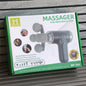 MAXTOP Five Head Fascia Gun Deep Tissue Muscle Massager with Multiple Massage Heads